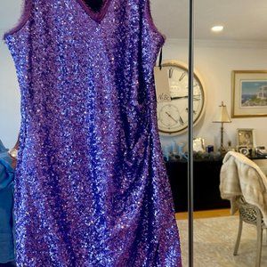 Special Occasion Sequin Dress Size Medium Purple NWT